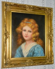 Obraz - Dívka - portrét - olej na plátně