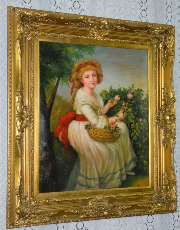 Obraz - Dáma - olej na plátně