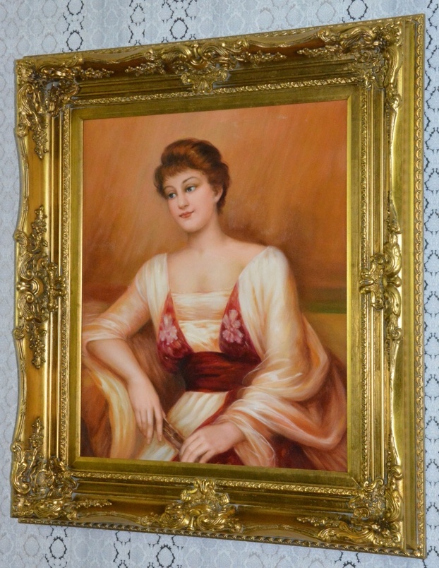 Obraz - Dáma - olej na plátně