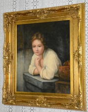 Obraz - Dívka - olej na plátně