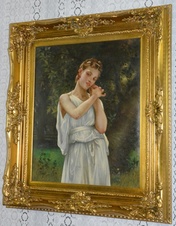 Obraz - Dáma - olej na plátně