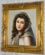 Obraz - Dívka - olej na plátně