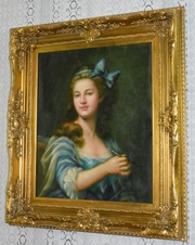 Obraz - Dáma - olej na plátně