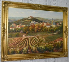 Obraz - Venkov- olej na plátně - velký - 143 cm