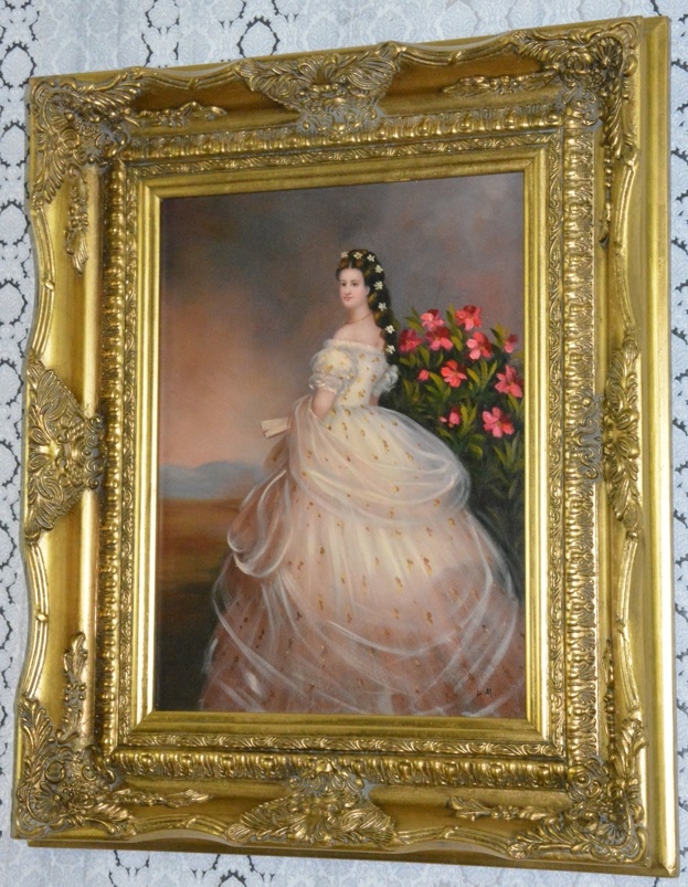 Obraz - Princezna - olej na desce