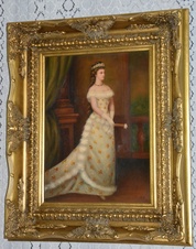 Obraz - Princezna - olej na desce