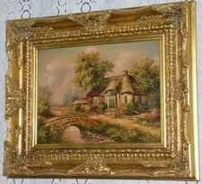 Obraz - Chalupa - olej na desce