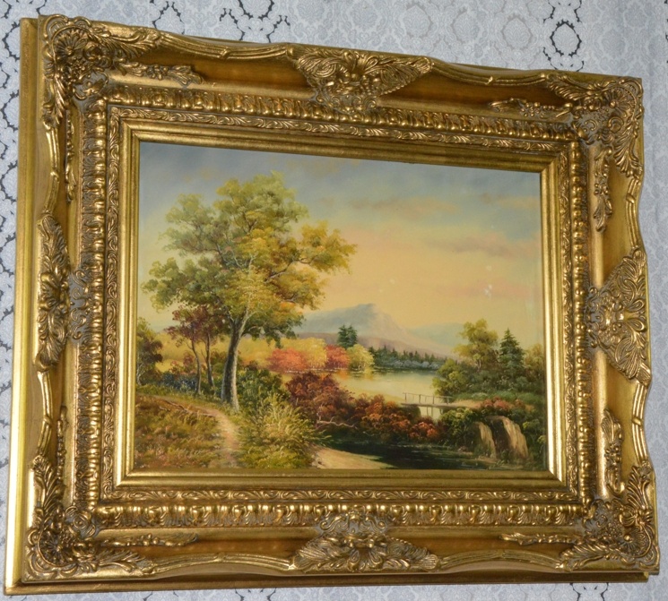 Obraz - Krajina - olej na desce