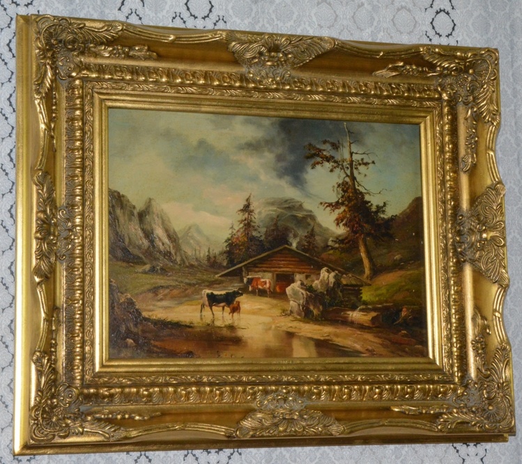 Obraz - V podhůří - olej na desce