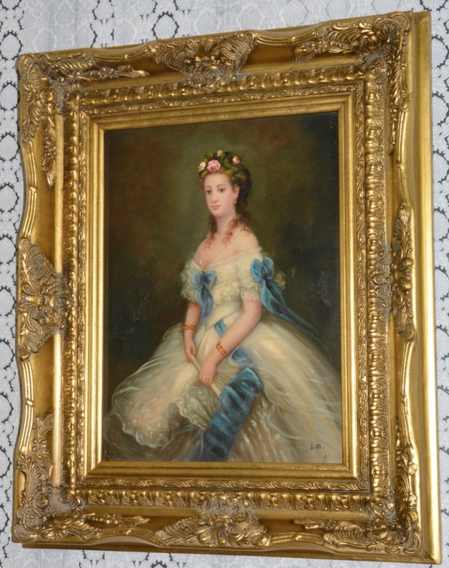 Obraz - Princezna - olej na desce