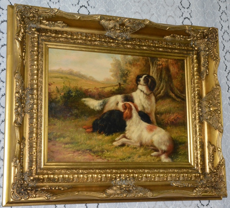 Obraz - Pejsci - olej na desce