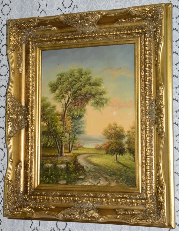 Obraz - Krajina - olej na desce