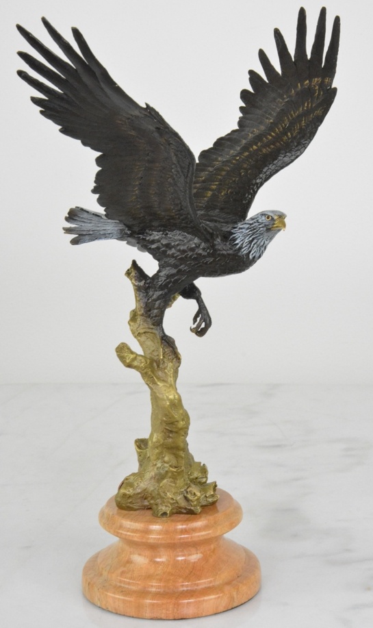 Bronzová soška - Orel - kolorovaná