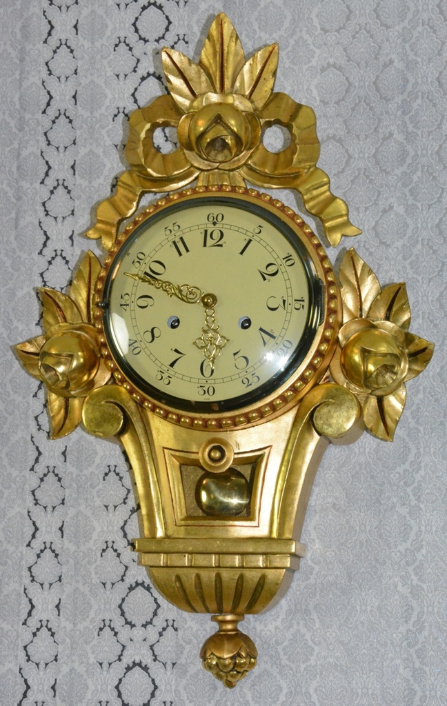 Starožitné kartelové hodiny FHS