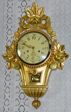 Starožitné kartelové hodiny FHS