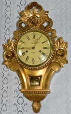 Starožitné kartelové hodiny Westerstrand