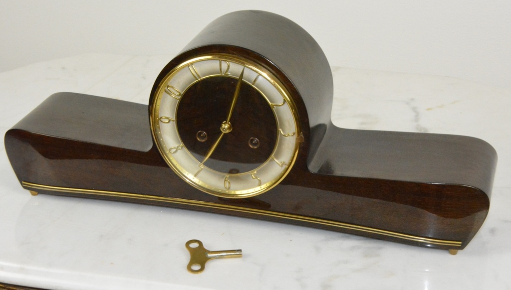 Starožitné krbové hodiny Mauthe 1930