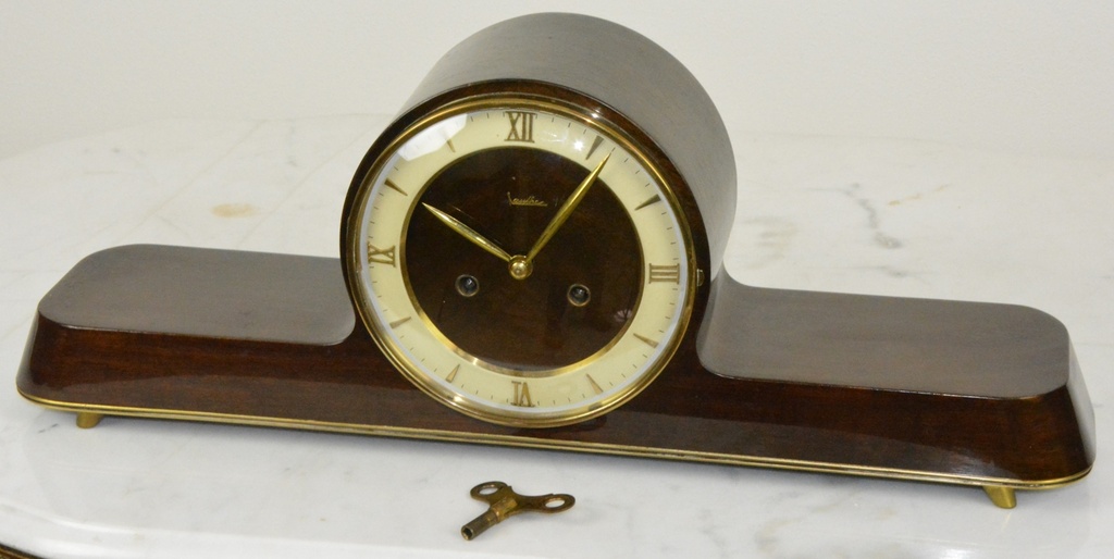 Starožitné krbové hodiny Mauthe