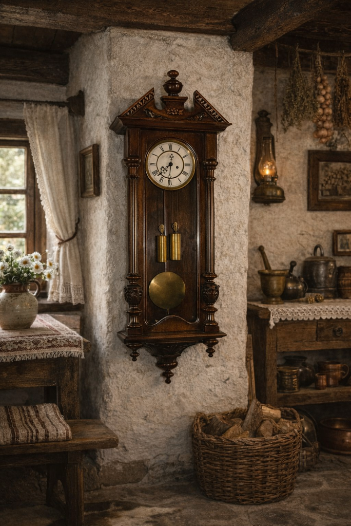 Starožitné 2-závažové hodiny Gustav Becker r1905