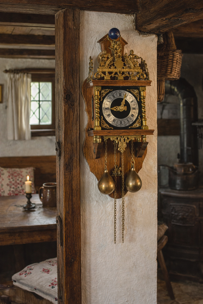 Starožitné Zánské dvouzávažové hodiny