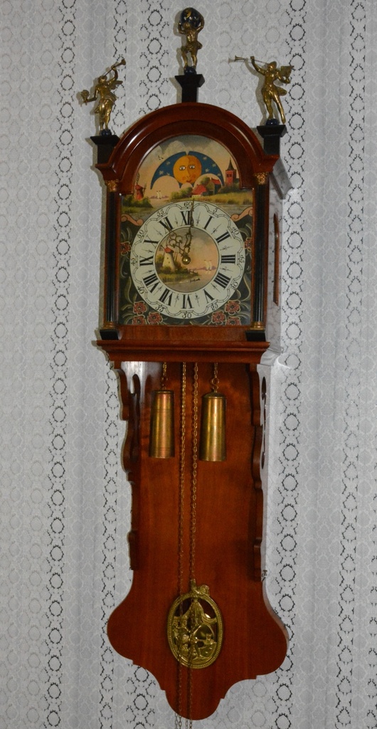 Starožitné Zánské 2-závažové hodiny XXL - 147 cm