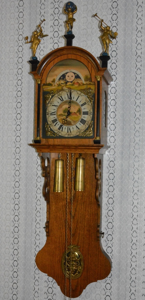 Starožitné Zánské 2-závažové hodiny XXL - 151 cm