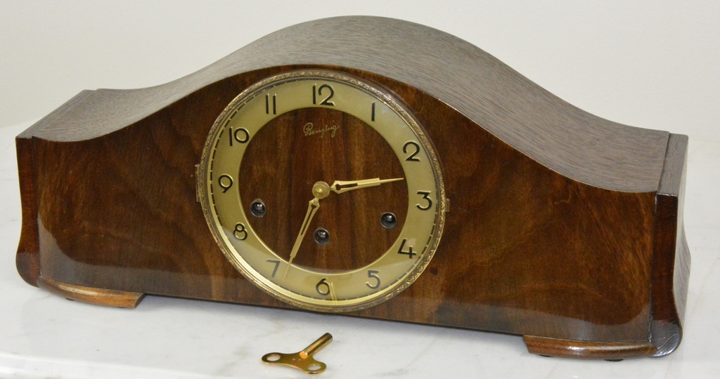 Starožitné krbové hodiny Reuzing Westminster