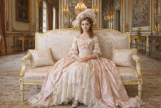 Zámecké řezbované sofa - čalouněné