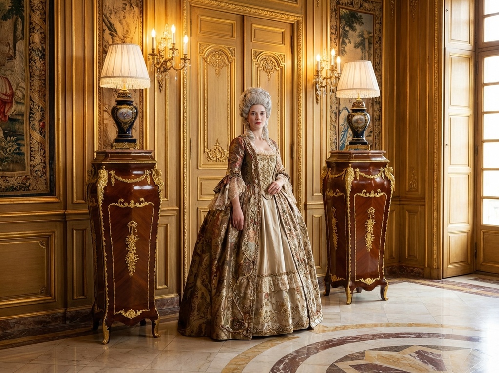 Zámecké konzole - podstavce s mramorem - 141 cm