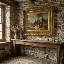 Obraz - V podhůří - olej na desce