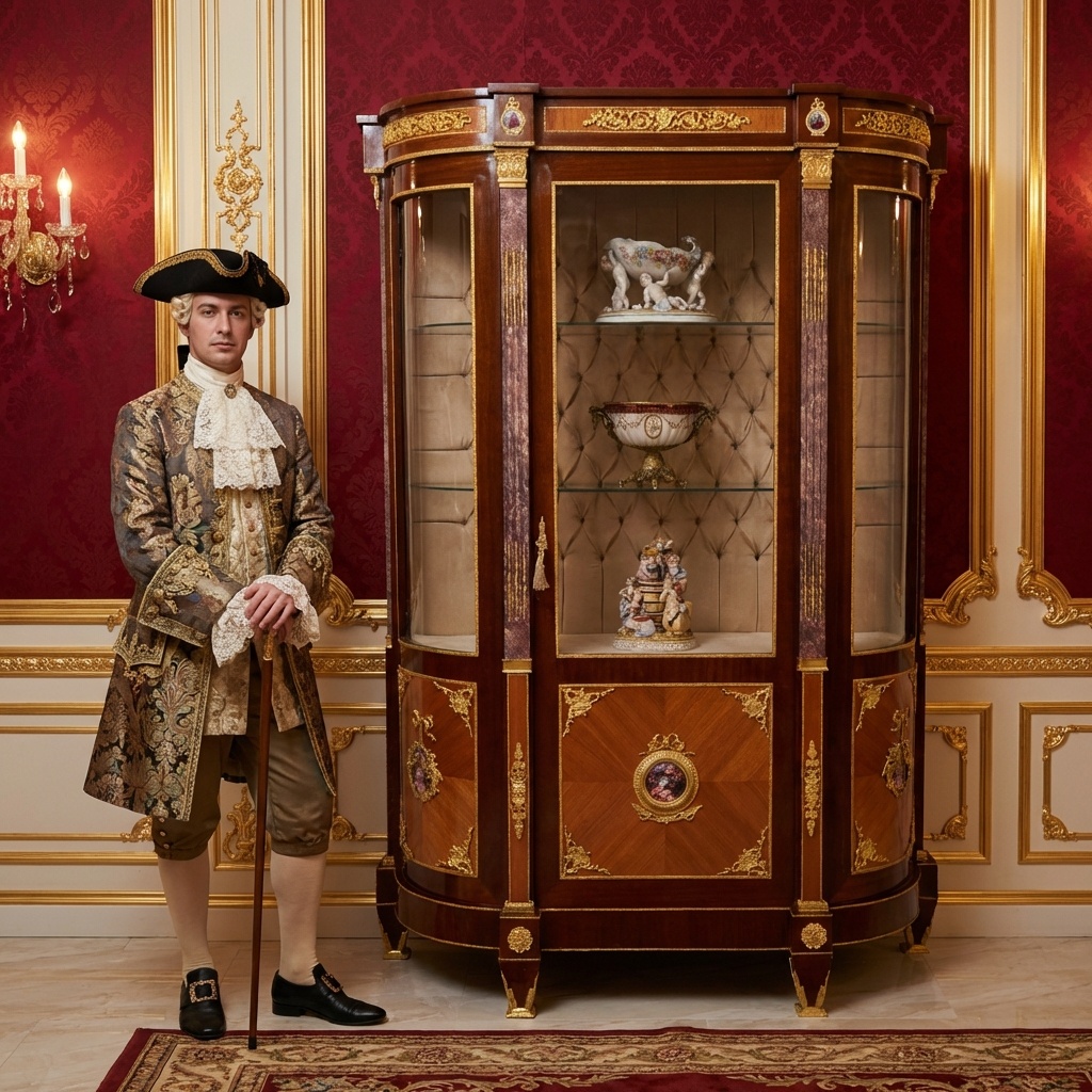 Zámecká vitrína - Majestátní skvost pro váš interiér 