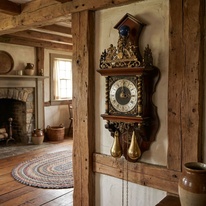 Starožitné Zánské dvouzávažové hodiny