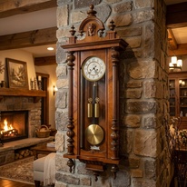 Starožitné 2-závažové hodiny Gustav Becker r1899