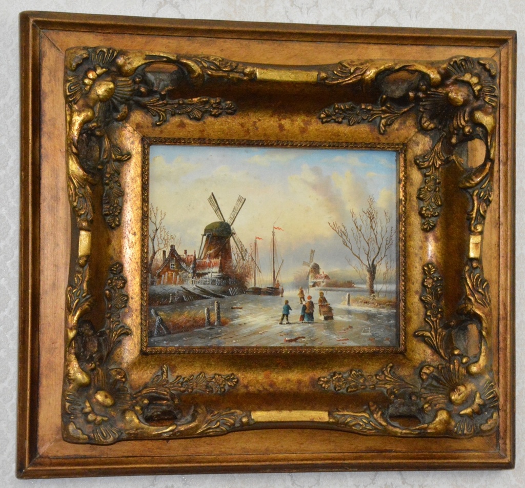 Obraz - Zima - olej na desce