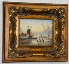 Obraz - Zima - olej na desce