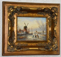 Obraz - Zima - olej na desce