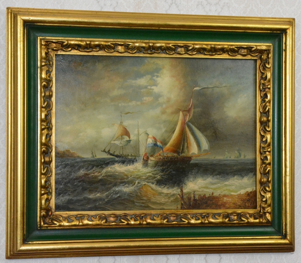 Obraz - Lodě - olej na desce