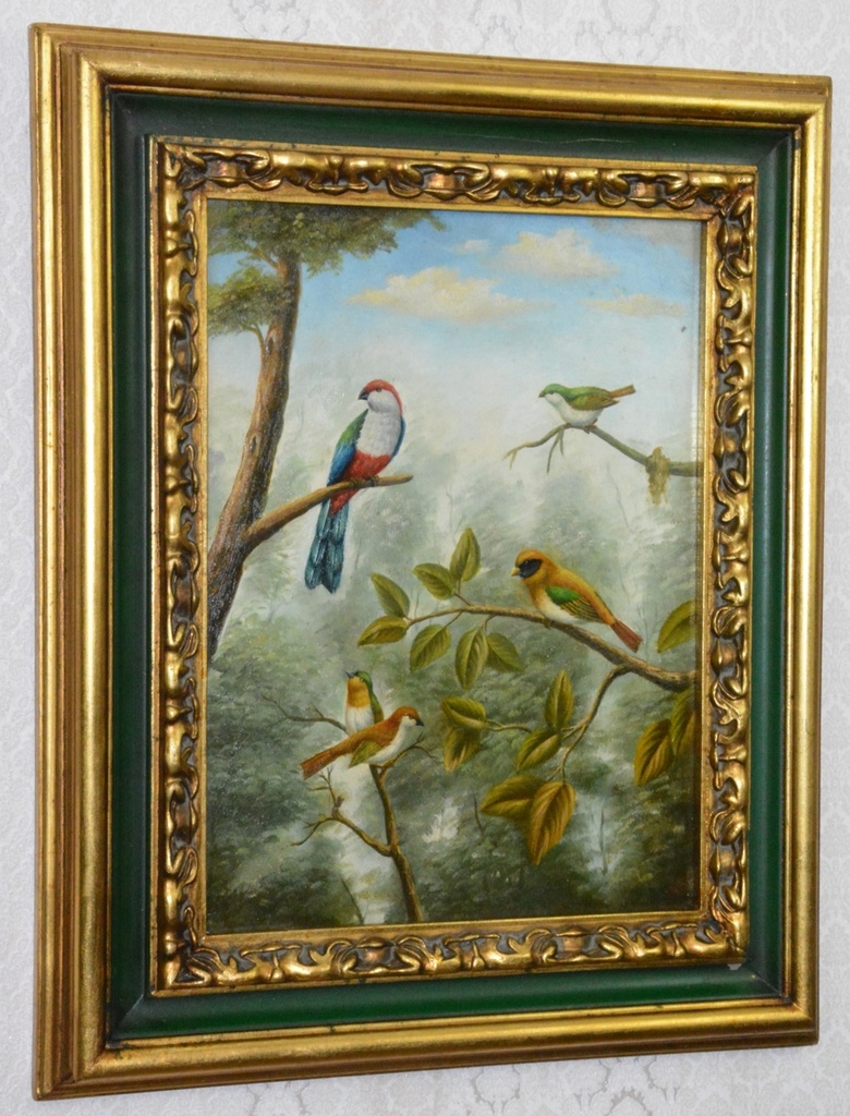 Obraz - Ptáčci - olej na desce