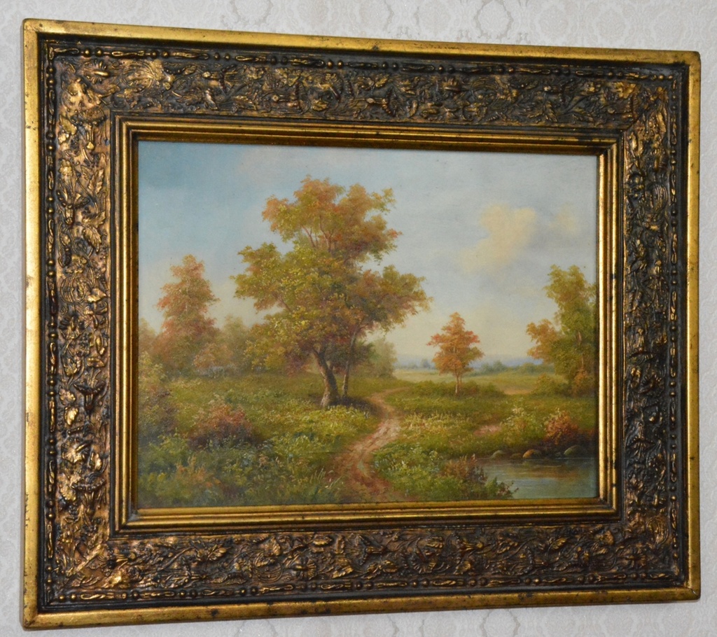 Obraz - Krajina - olej na desce