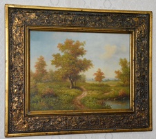 Obraz - Krajina - olej na desce