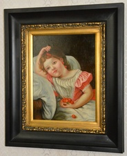 Obraz - Dívka - olej na desce