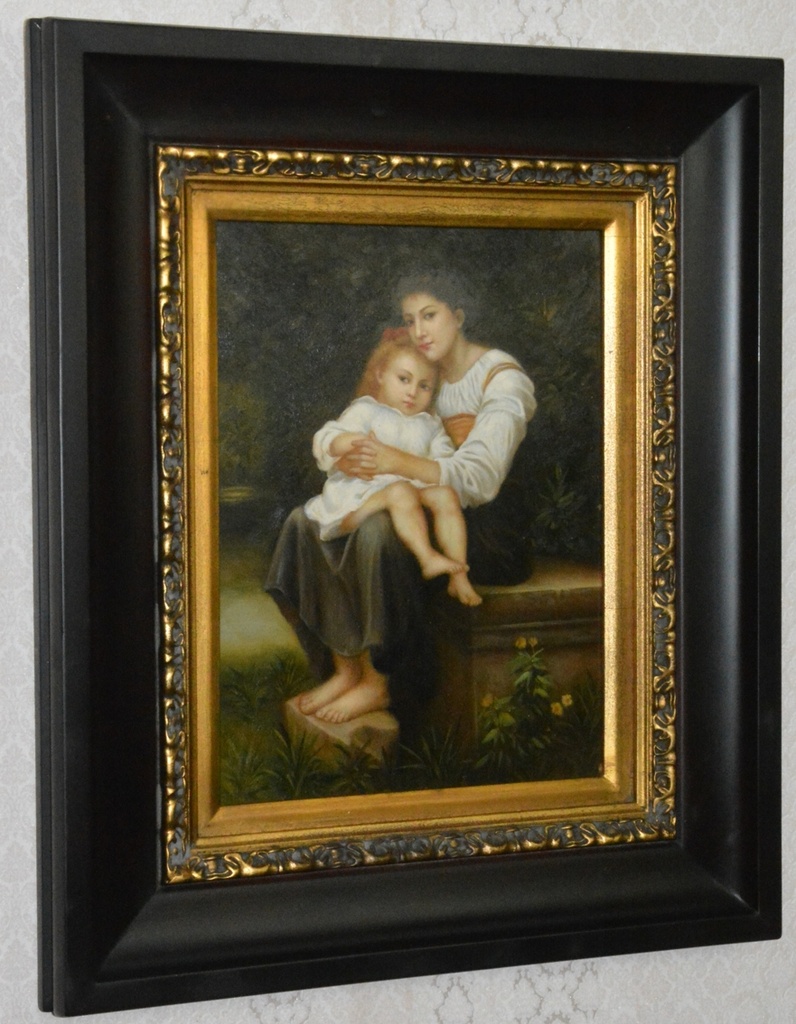 Obraz - Matka s dcerou - olej na desce