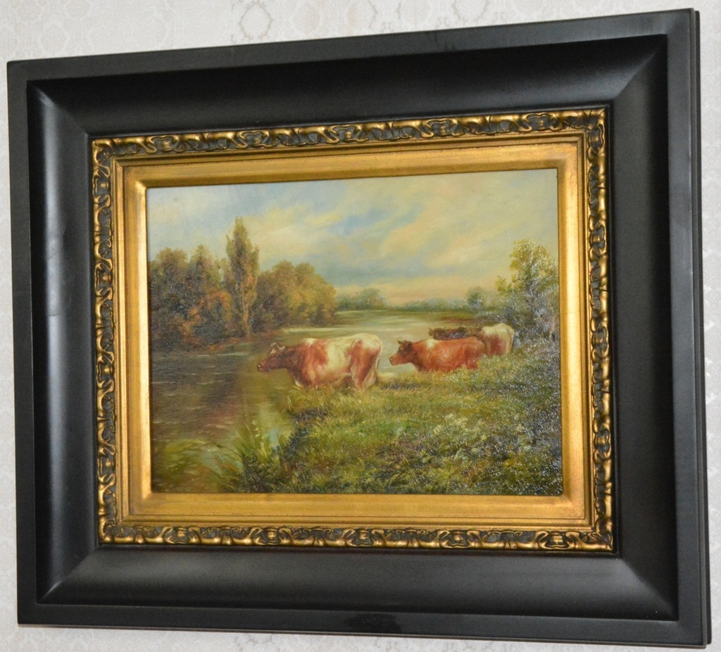 Obraz - Na pastvě - olej na desce
