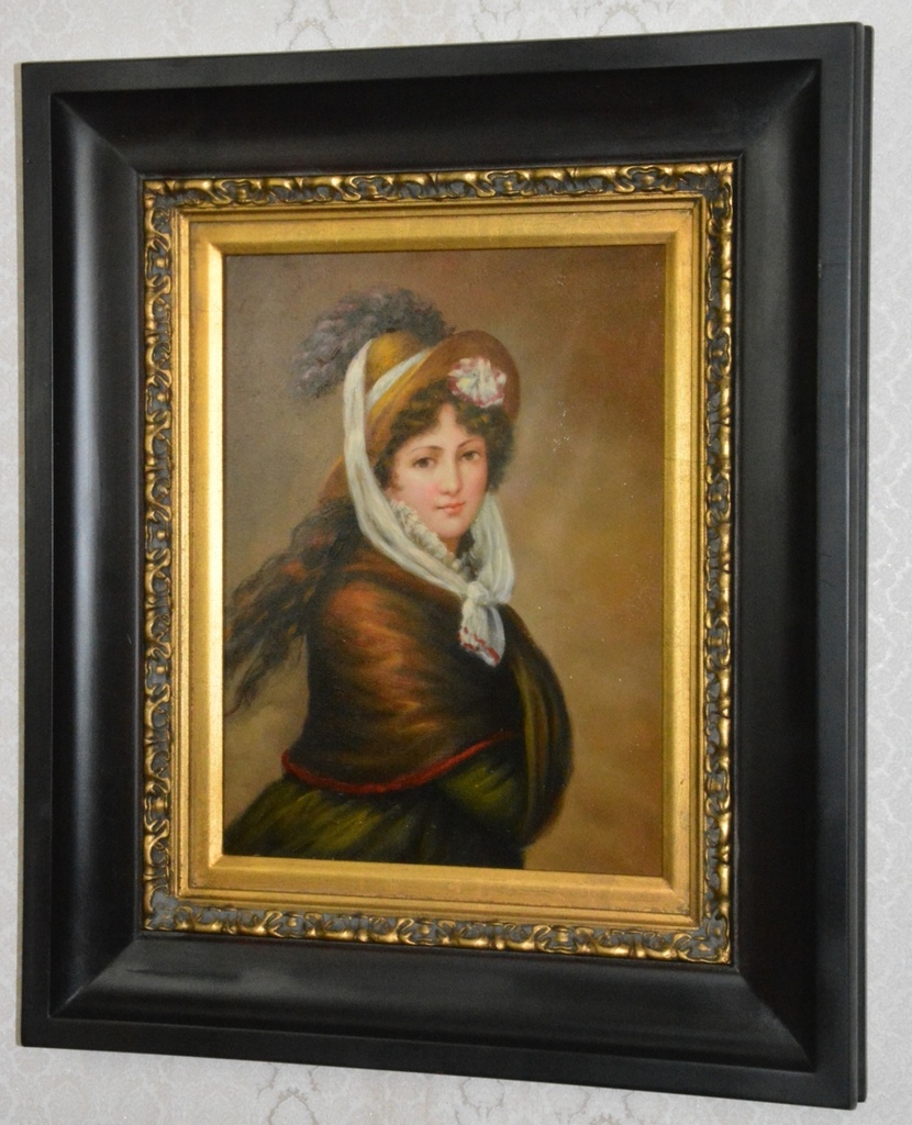 Obraz - Dáma - olej na plátně