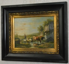 Obraz - Na pastvě - olej na desce