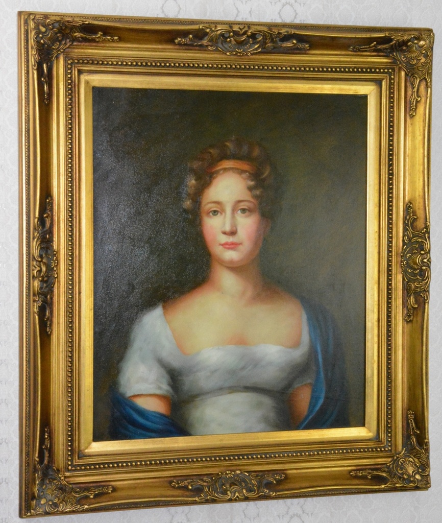 Obraz - Dáma - olej na plátně