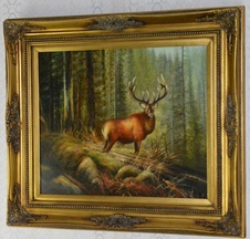 Obraz - Jelen - olej na plátně