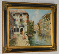 Obraz - Benátky - olej na plátně