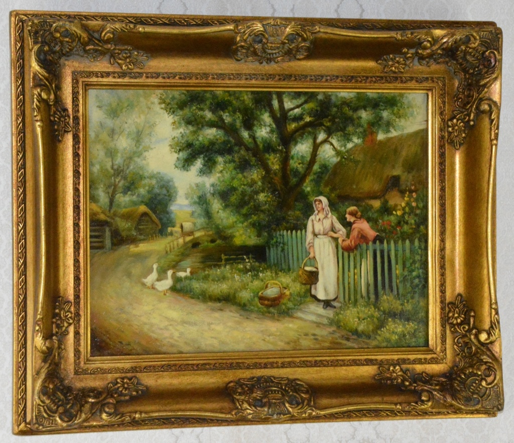 Obraz - Venkov - olej na desce