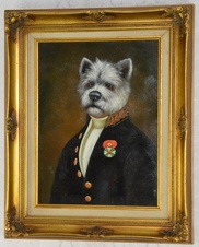 Obraz - Portrét - pes - olej na desce